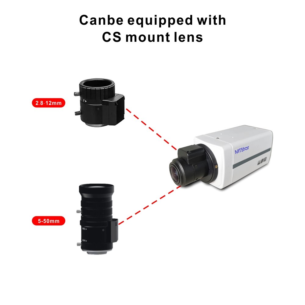New 2022 For Outdoor 2MP Analog box Camera UTC OSD 4 in 1 camera 1/2.9" CMOS 1080P 5-50mm 2.8-12mm lens Analog box Camera