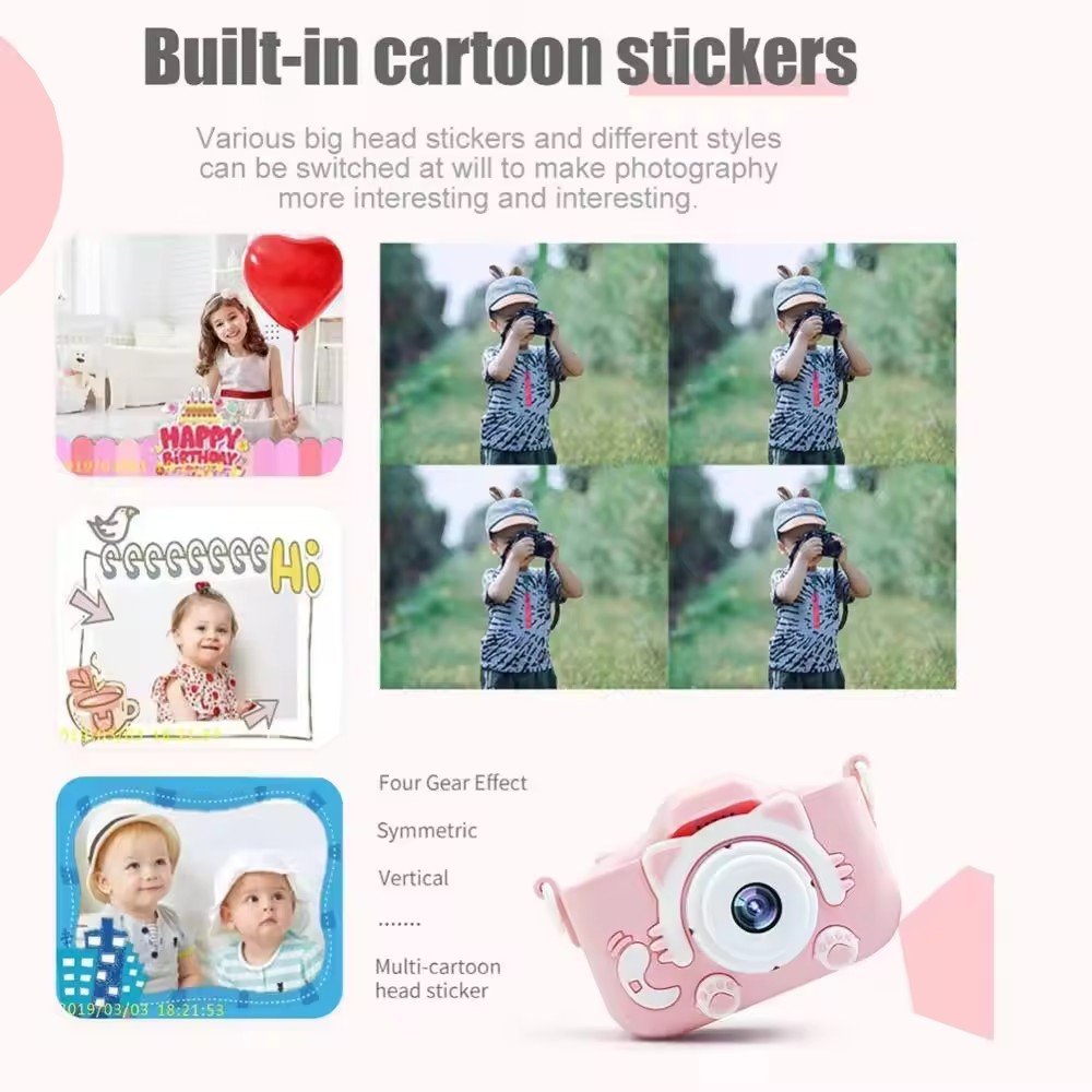20MP Mini toy Camera full hd 1920x1080 children kids selfie camera Digital Photo Camera for 3-12 year old boys/girls
