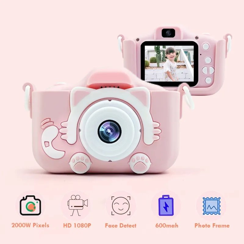 20MP Mini toy Camera full hd 1920x1080 children kids selfie camera Digital Photo Camera for 3-12 year old boys/girls