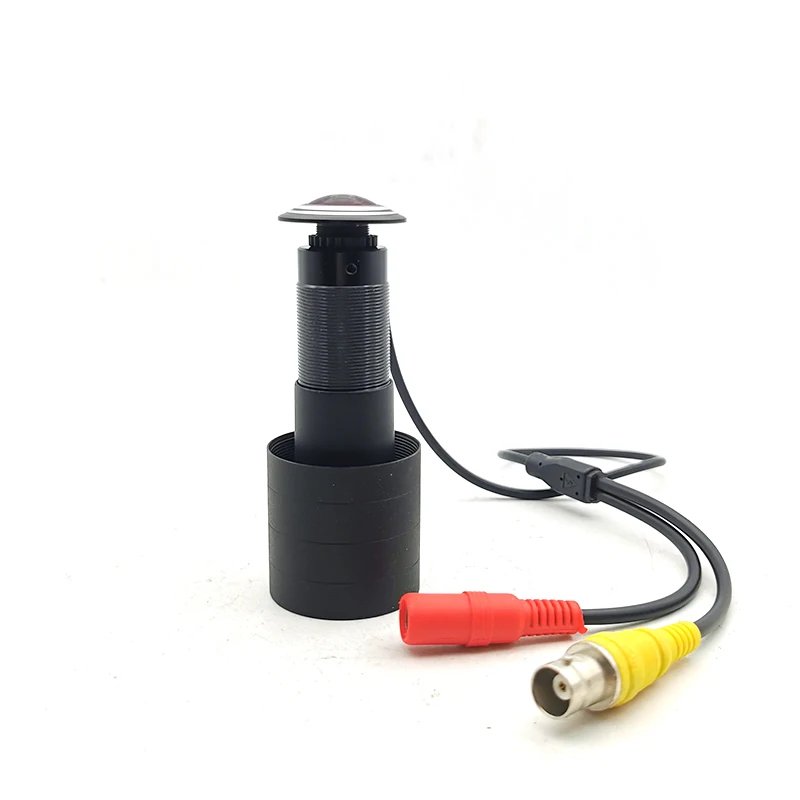 1080P AHD 4 IN 1 AHD TVI CVI CVBS UTC Color Mini Camera Wired Door Hole Peephole Security Fish Eye Lens CCTV Cam