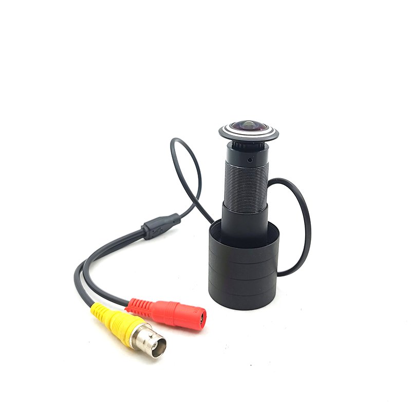 1080P AHD 4 IN 1 AHD TVI CVI CVBS UTC Color Mini Camera Wired Door Hole Peephole Security Fish Eye Lens CCTV Cam