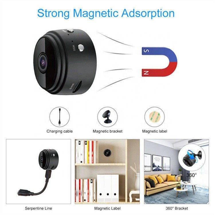 Smart Hd1080P Magnetic Wifi Very Mini Security Camera De Surveillance Wireless Wifi Video Recorder IP Mini Cam