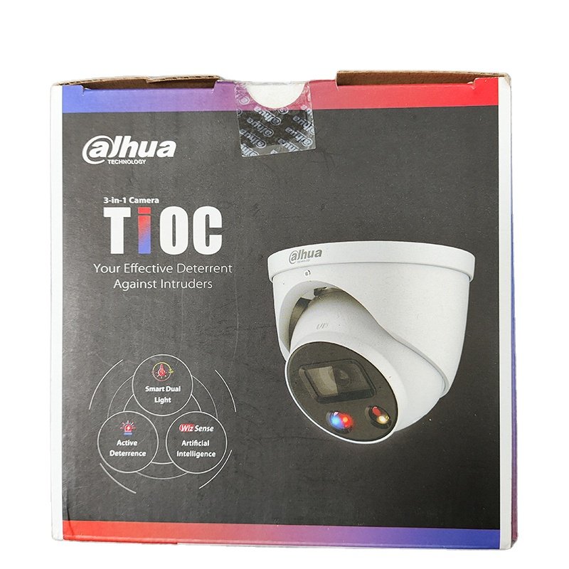 Dahua IPC-HDBW3549R1-ZAS-PV 5MP Smart Dual Light Active Deterrence Vari-focal Dome WizSense Network Camera