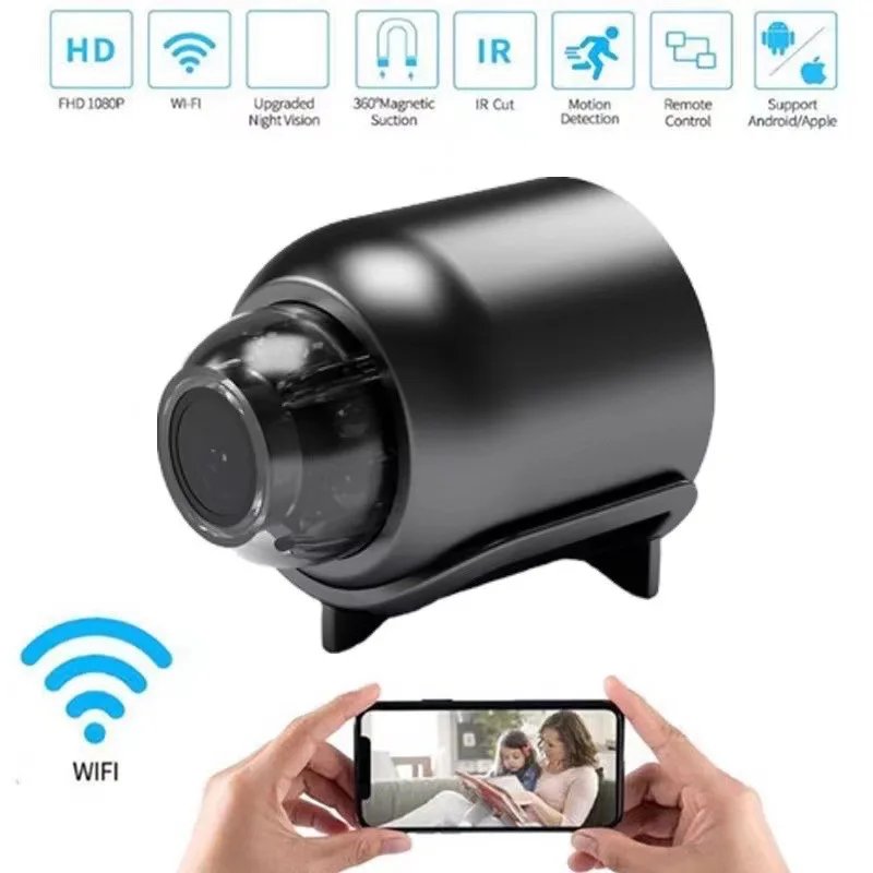 HD 1080P Mini WiFi Smart Camera Night Vision Motion Detection for Office Home Security Surveillance