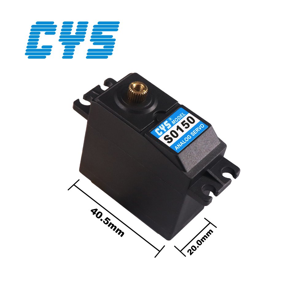 CYS-S0150 15kg Torque Standard Size servo Waterproof Full Metal Gear and Iron Core Motor Analog RC Servo for 1:8 RC Car RC plane