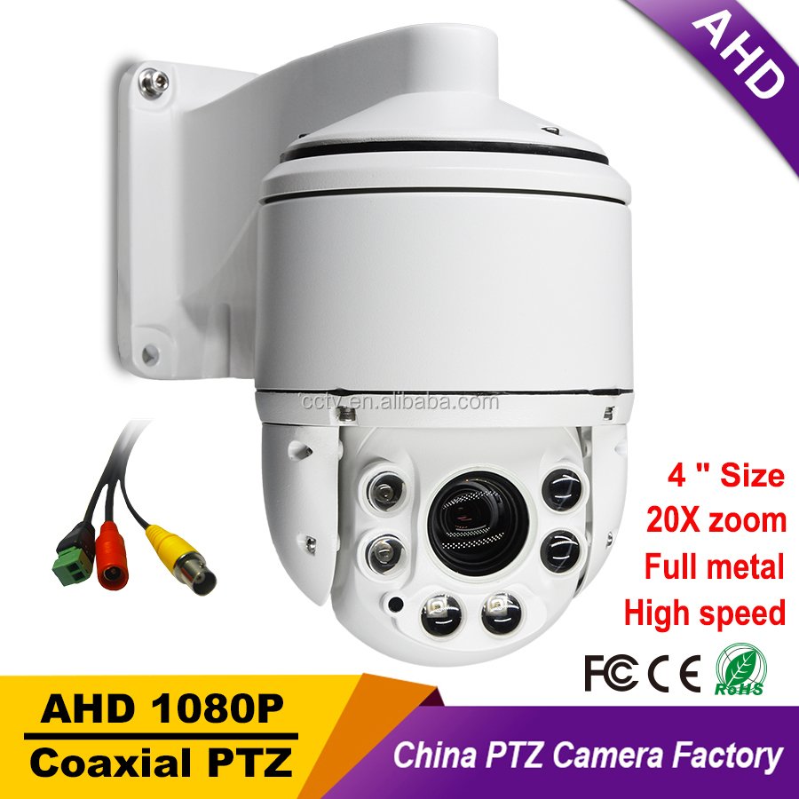 CCTV IP66 Full metal PTZ Housing Security 4" MINI High Speed Dome AHD 1080P PTZ Camera 2MP 20X Zoom 360 Video Surveillance