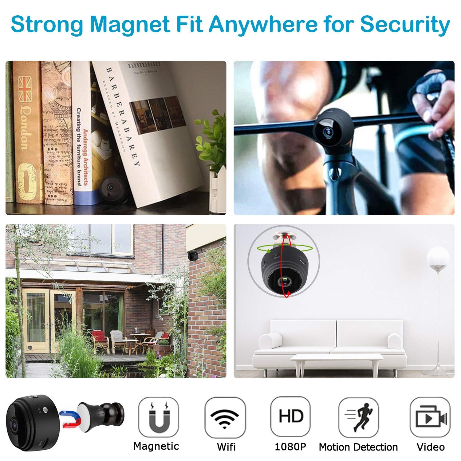 A9 HD Mini Camera Wifi Wireless Monitoring Security Indoor IR Night Vision Mini Drone Camera