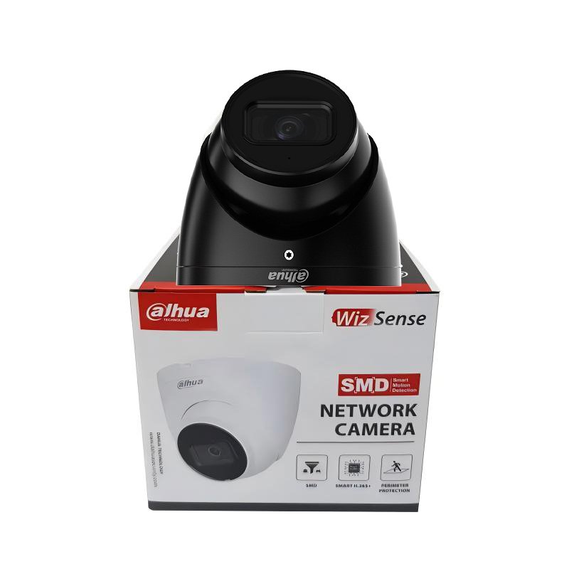 Original Da hua 2.8mm Ready To Ship IPC-HDW3841EM-S-S2 black 8MP IR Fixed-focal Eyeball WizSense Network Camera DMSS