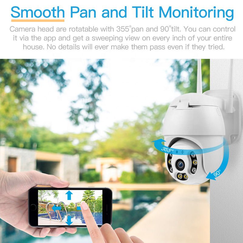 Indoor and Outdoor 360 Degree HD Wireless Wifi Security CCTV PTZ Camera IP Camera