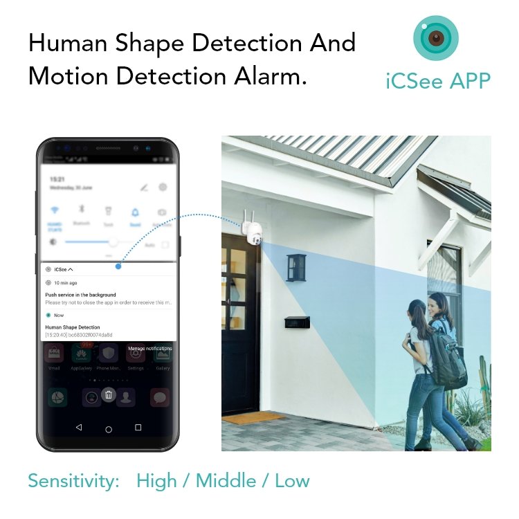 Indoor and Outdoor 360 Degree HD Wireless Wifi Security CCTV PTZ Camera IP Camera