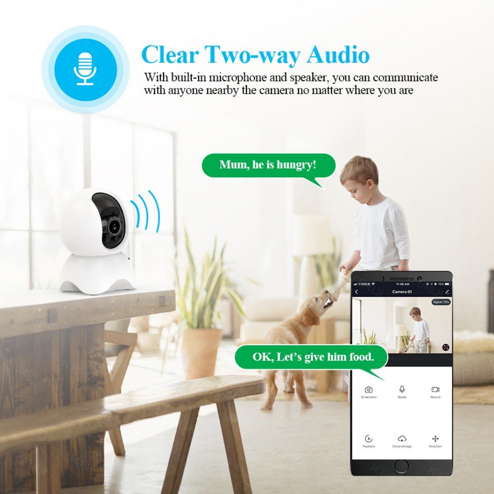 5.0MP IP Camera Tuya Smart APP Mini WiFi Wireless Security camera Home CCTV Surveillance Camera With Auto Tracking