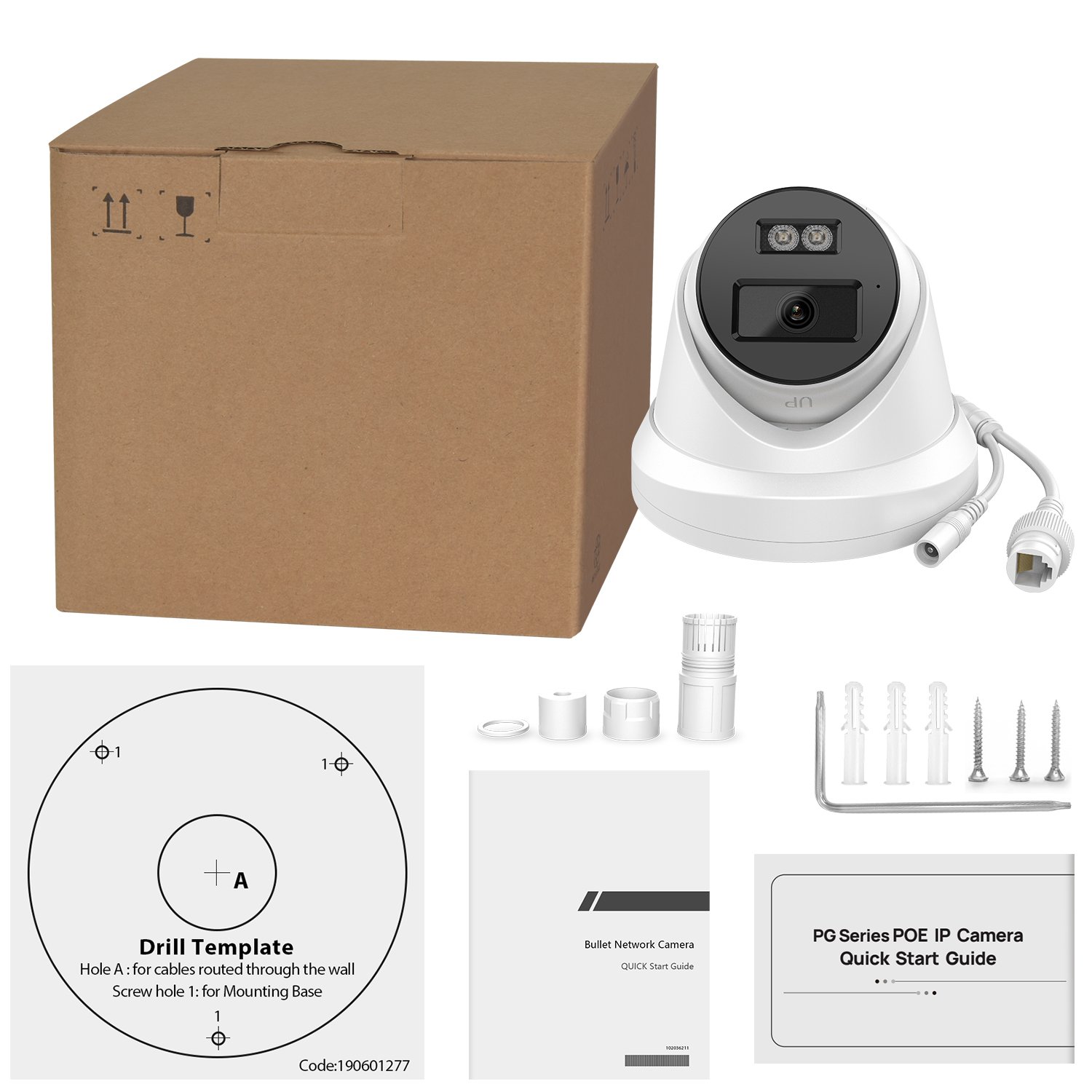 Vikylin OEM hikvision Smart Hybrid Light Full Color 4MP 5MP 8MP 4K Dome Turret Bullet PoE IP CCTV Network Camera