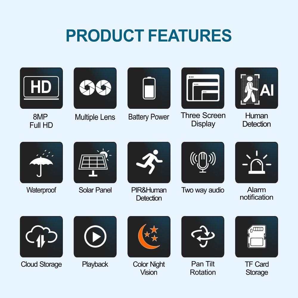 p6slite APP Solar PTZ Camera 365 days of work without power mobile phone remote panoramic home HD battery camera
