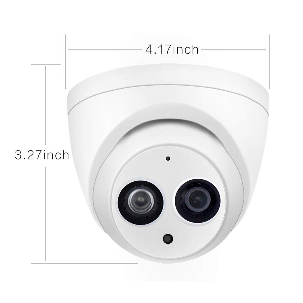 DAHUA IPC-HDW4631C-A 6MP IP Camera Built-in MIC POE IR Dome Network CCTV Camera with Metal Case IPC-HDW4631C-A Indoor Camera