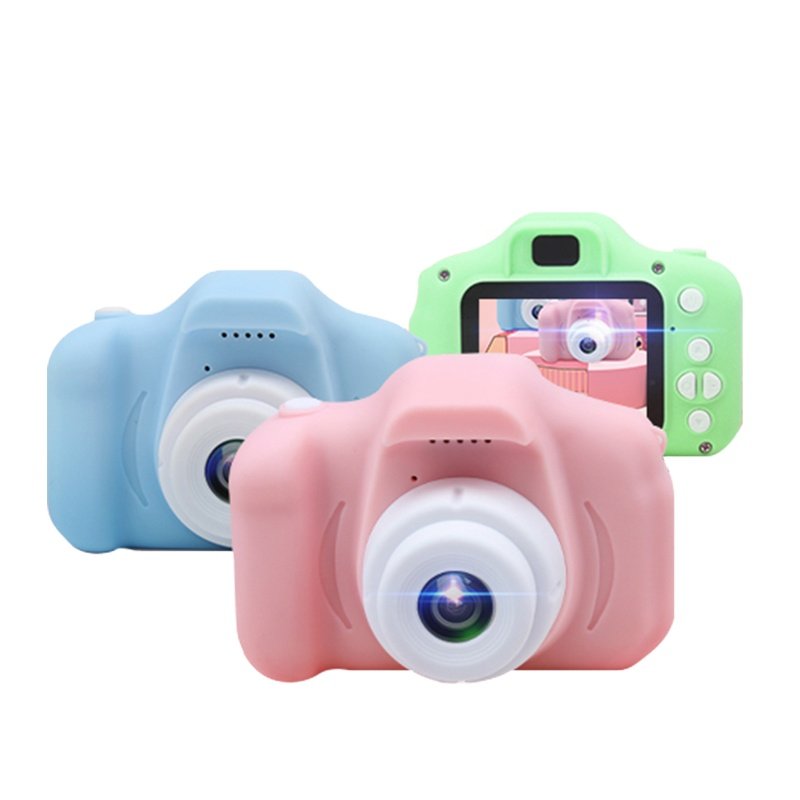 2 Inch Mini Digital Camera Kids High Definition 4K CMOS Imaging Sensor Dual Lens TF Support Filter MP3 Selfie Recorder