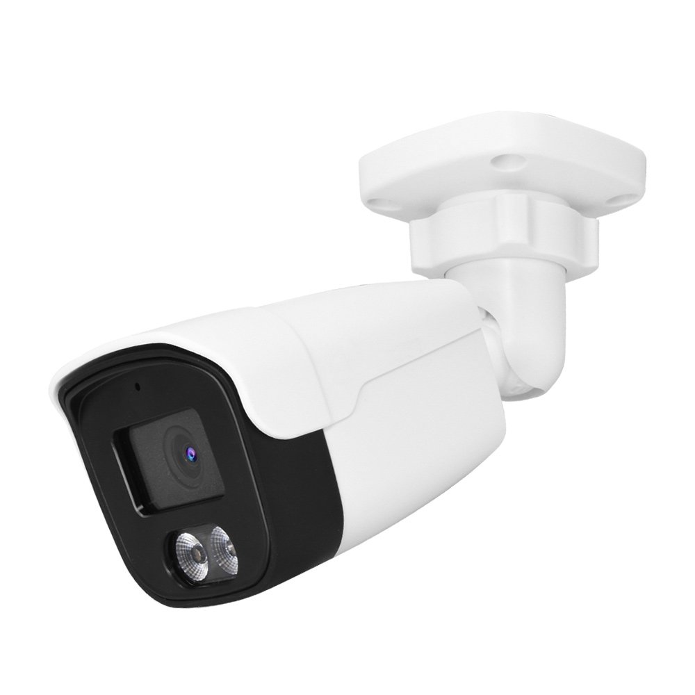 5MP Smart Dual Light IP PoE Camera Hik Compatible Full Color Plug and Play Built-in Mic Outdoor Network Surveillance Camera