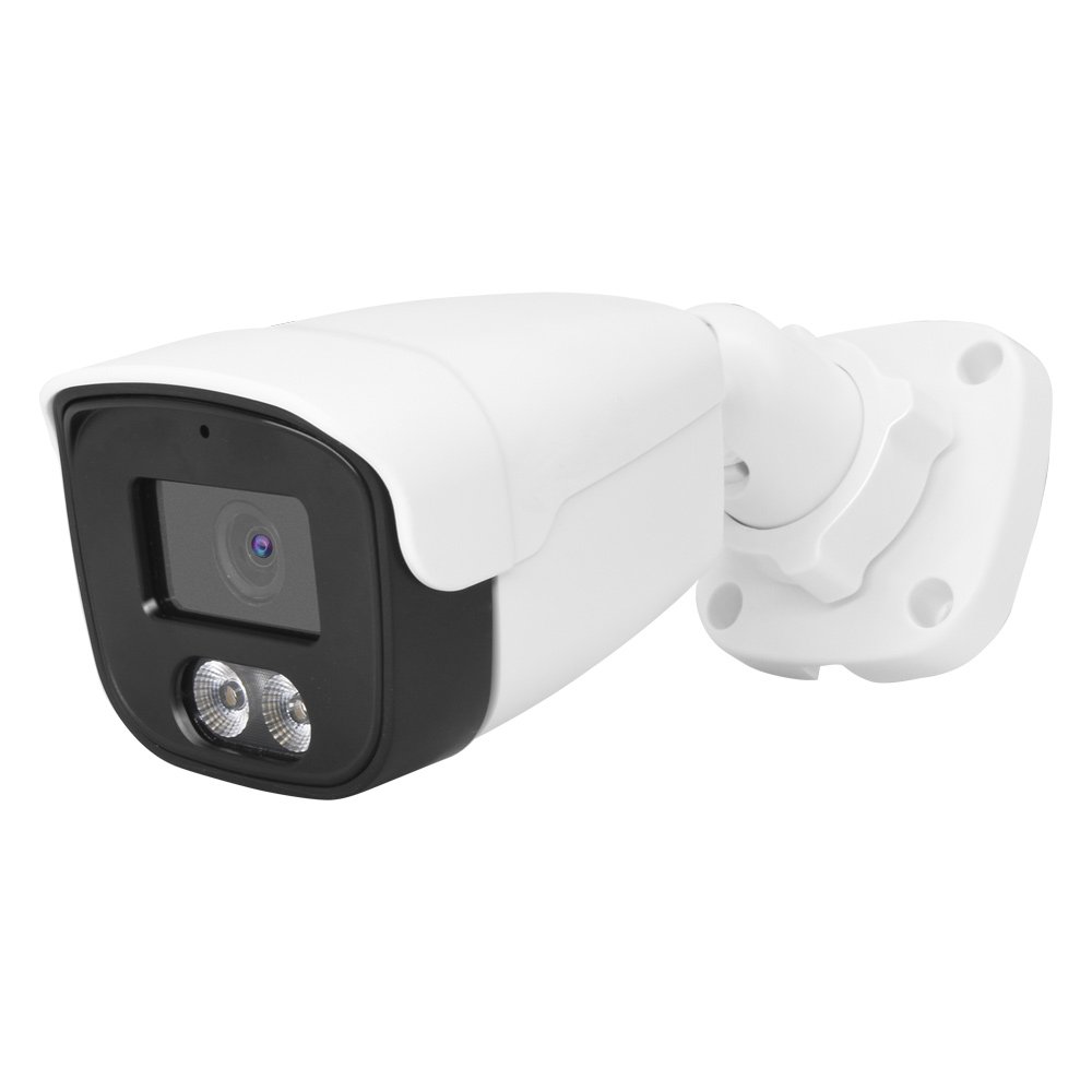 5MP Smart Dual Light IP PoE Camera Hik Compatible Full Color Plug and Play Built-in Mic Outdoor Network Surveillance Camera