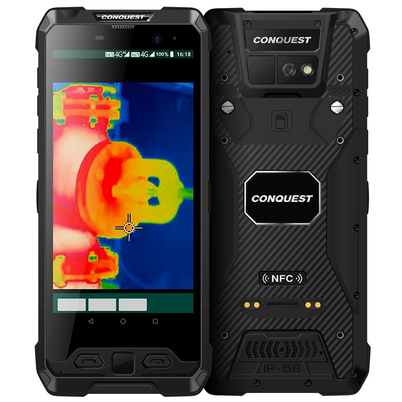 S19 GSM 4G global network RAM 6GB IR thermal imaging IR temp detection accrute location Android mobile rugged smartphone 128gb P
