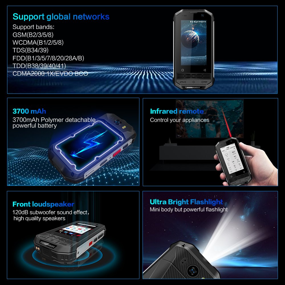 S19 GSM 4G global network RAM 6GB IR thermal imaging IR temp detection accrute location Android mobile rugged smartphone 128gb P