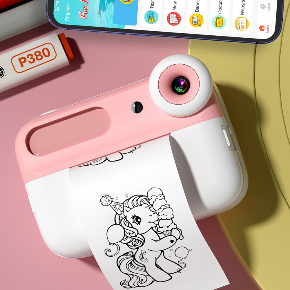 Factory Kids Camera Instant Printer Cameras Christmas BirthdayGifts for Kids Photo Paper Toddler Digital Camera mini impresora