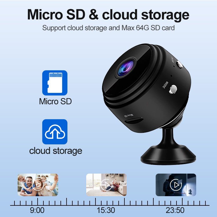 LEVOFAST Hot-selling A9 Mini WiFi Camera HD Remote Wireless CCTV Smart WiFi Home night version Security Network IP Cameras