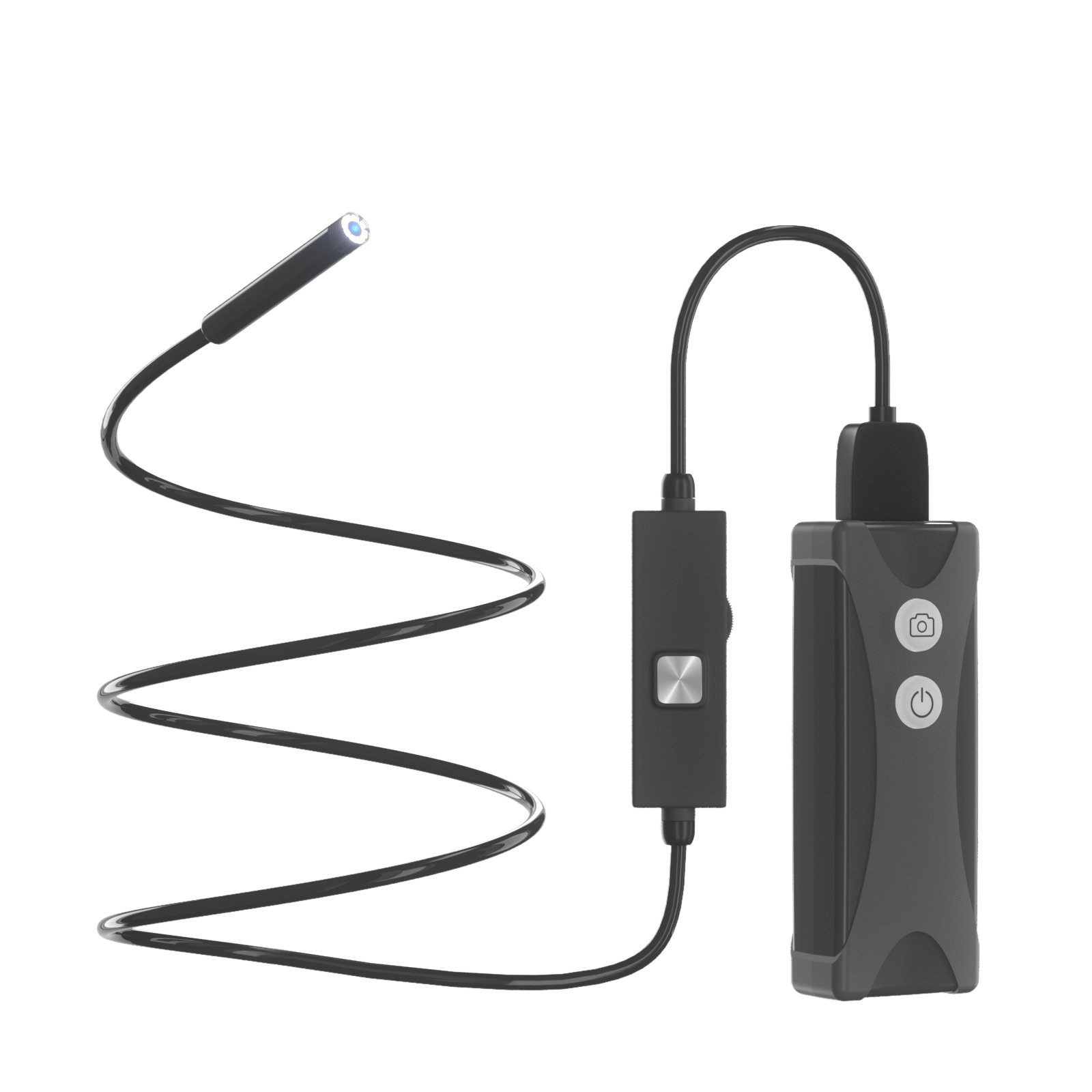 8mm 1m Hard Cable 8 Led Light Waterproof Wireless USB Video Borescope Endoscope WIFI Inspection Camera