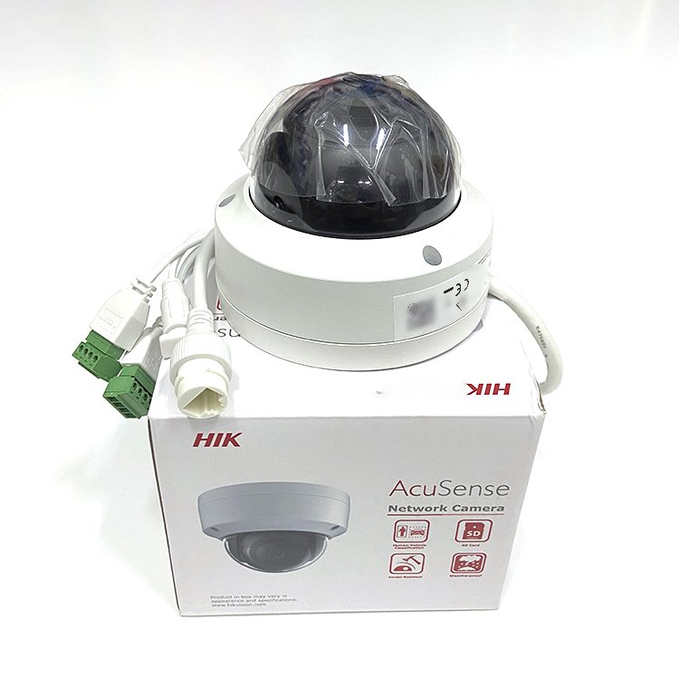 Built-in Mic Hikvison4MP Dome Camera DS-2CD2146G2H-ISU Human Vehicle Motion Detection IP Security Camera