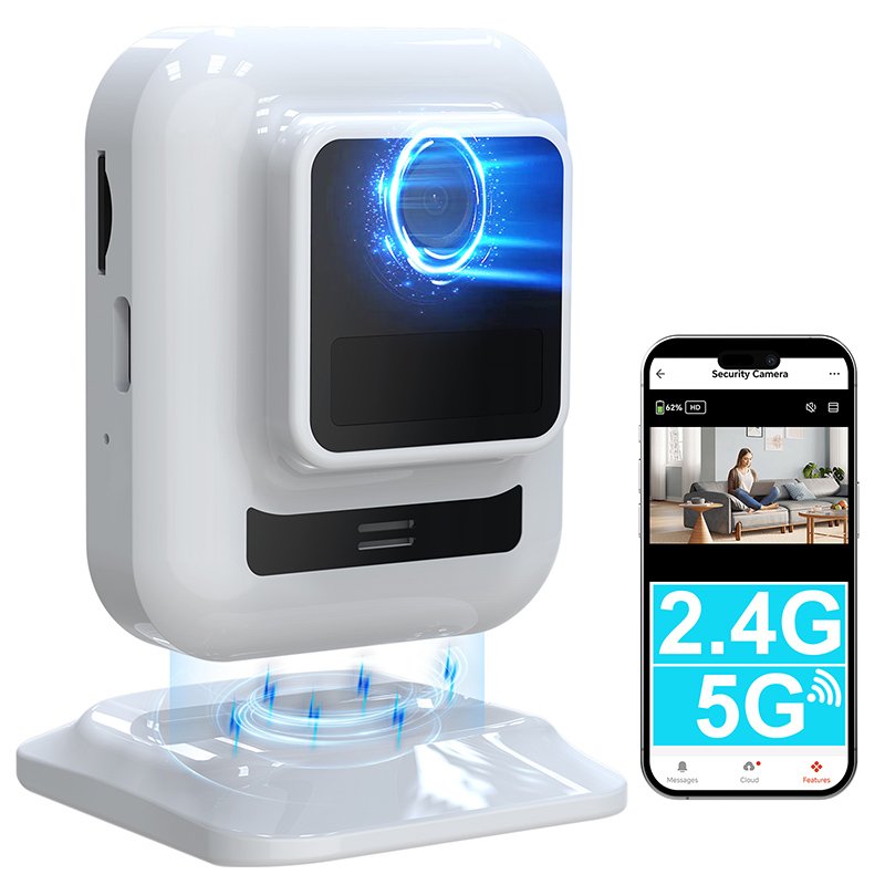 OEM Wifi IP CCTV Mini Camera M5 Dual Band 1080p Cmos Indoor Home Outdoor Portable White Mini DV 120 With Night Vision