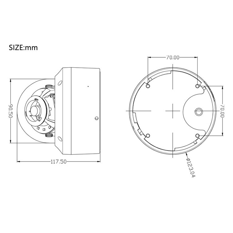 5MP 5X Motor Lens Vandal-proof Dome Camera Sony335 Waterproof POE IP Network Camera PTZ
