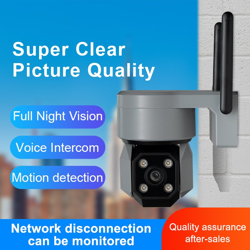 2-way audio Full night vision 4mp/5MP Starlight CMOS 360 Degree panoramic Smart home care Security network Camera