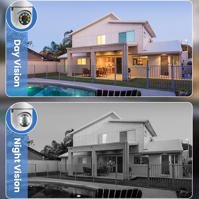 1080P 3MP Full Color Night Vision CCTV Camera Indoor Security PTZ WiFi light Bulb Security Mini Video Camera