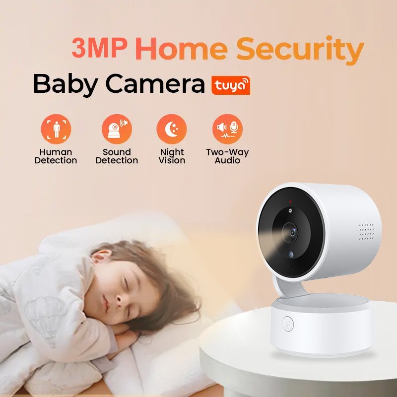 Wistino 5MP Indoor Moving Head WIFI Camera Humanoid Tracking Two-Way Voice Color Night Vision Wifi Smart Camera