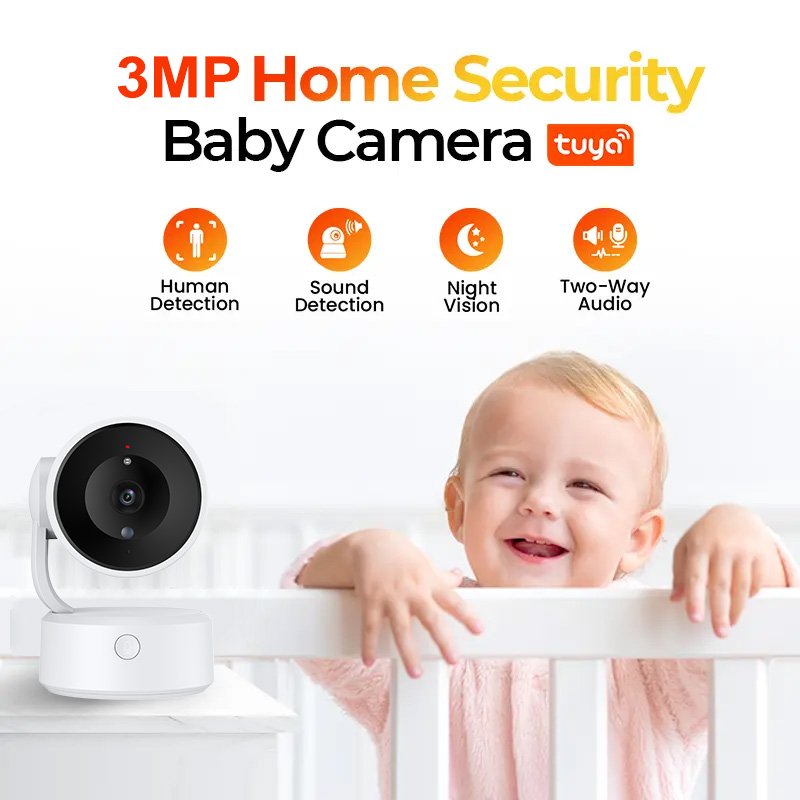 Wistino 5MP Indoor Moving Head WIFI Camera Humanoid Tracking Two-Way Voice Color Night Vision Wifi Smart Camera
