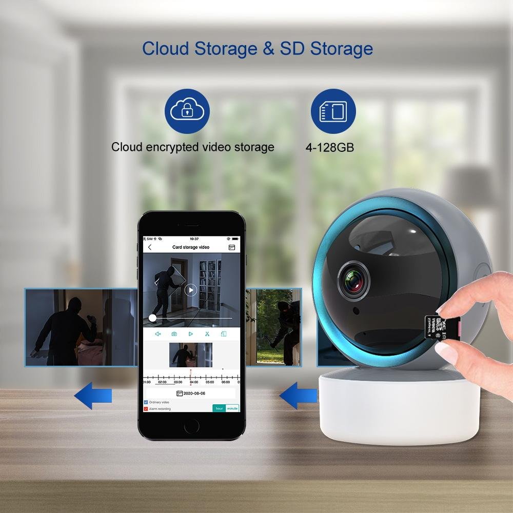 Network Camera Light Security Wifi Wireless With Smart Outdoor Indoor Home Security Camera