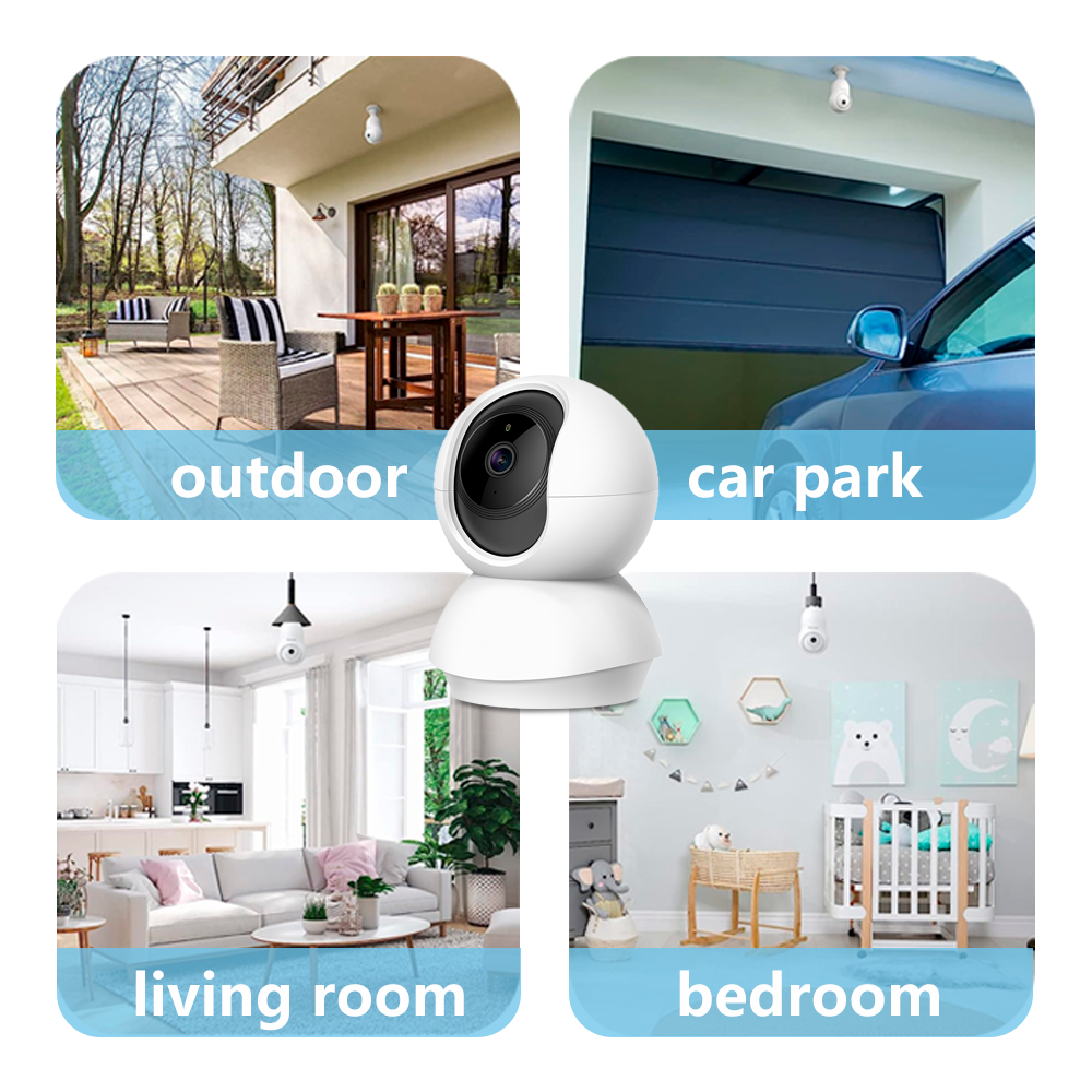 1080P Pan/Tilt Home Security Wi-Fi Camera for Baby Monitor