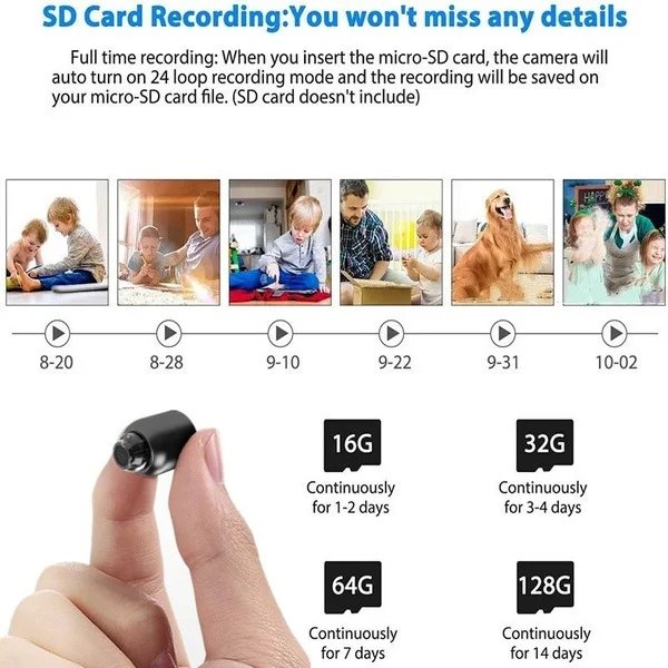 X5 Mini IP Camera Security IR Night Vision Baby Monitor WiFi Mini 1080P Surveillance Camera for home