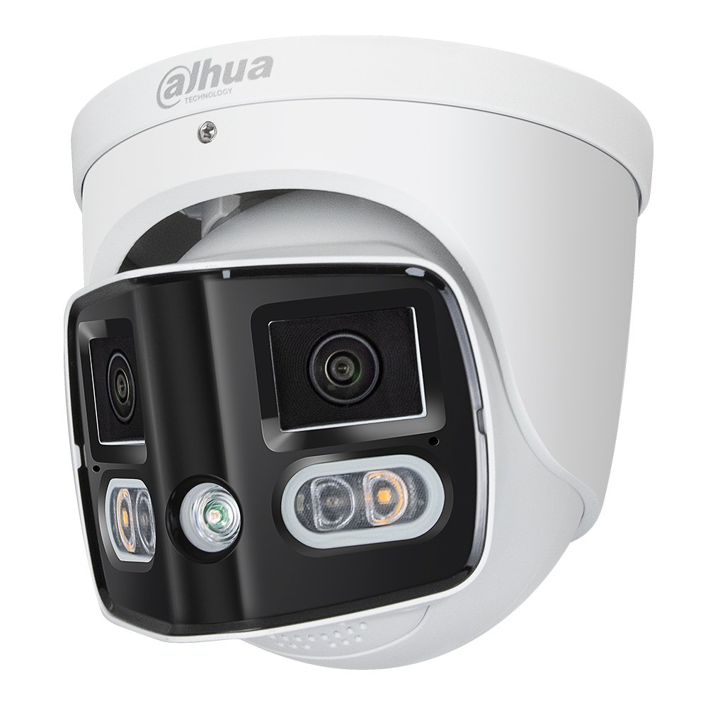 Dahua 2x4MP TiOC Duo Splicing Fixed-focal Eyeball Wiz Sense IP Camera IPC-PDW3849-A180-AS-PV PoE Turret Network Camera