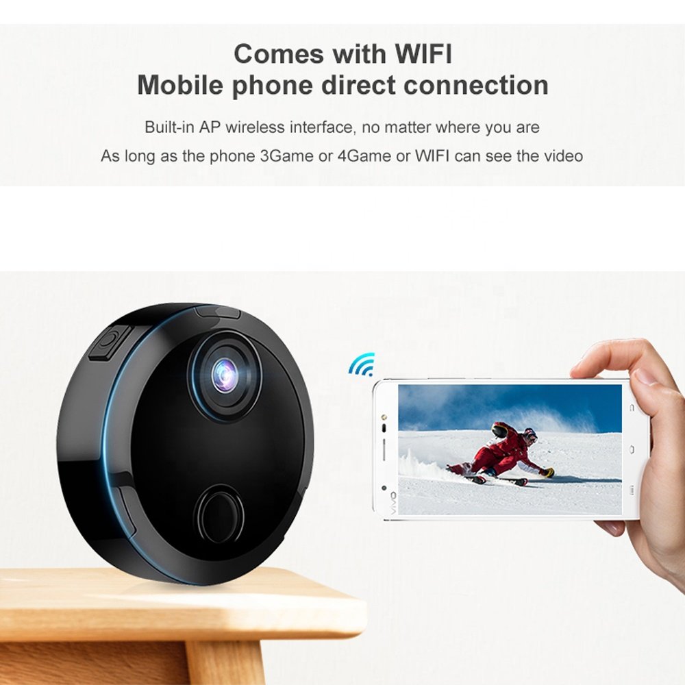 QZT Mini Wireless Camera Small Cam Night Vision Recording Micro Nanny Cam wifi Camera