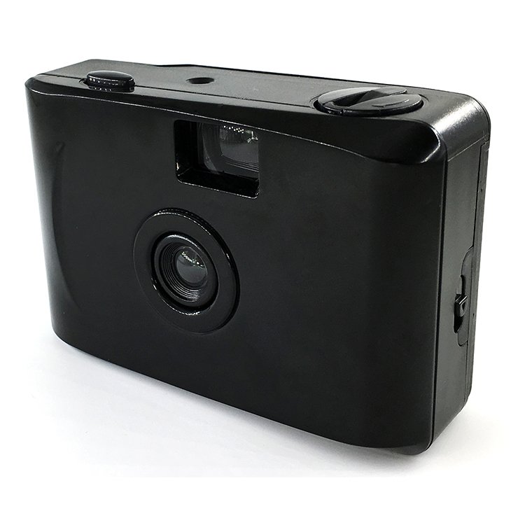 Beestar Plastic Fixed Focus Manual Vintage Pure Color black color Mini 35mm Film Camera Instant Camera