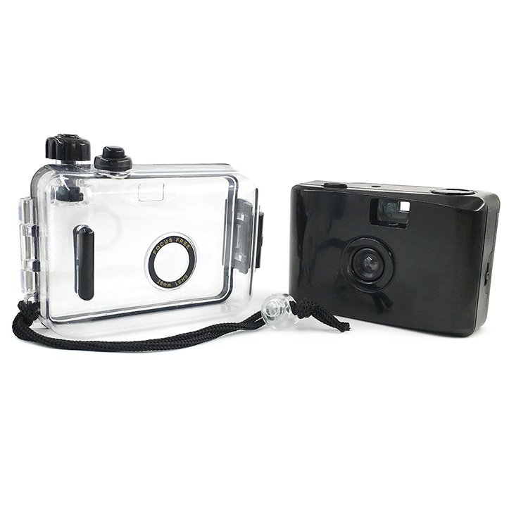 Beestar Plastic Fixed Focus Manual Vintage Pure Color black color Mini 35mm Film Camera Instant Camera
