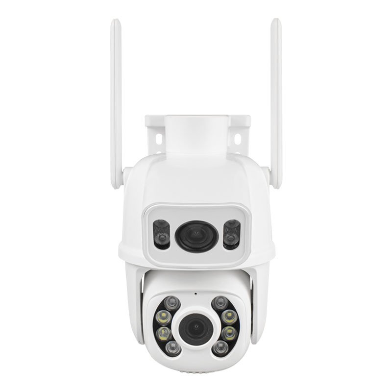 EDAFA 6MP Dual Lens Wireless PTZ CCTV Security Cameras WiFi IP66 Tracking Wireless Dual Lens Network Camera Icsee APP