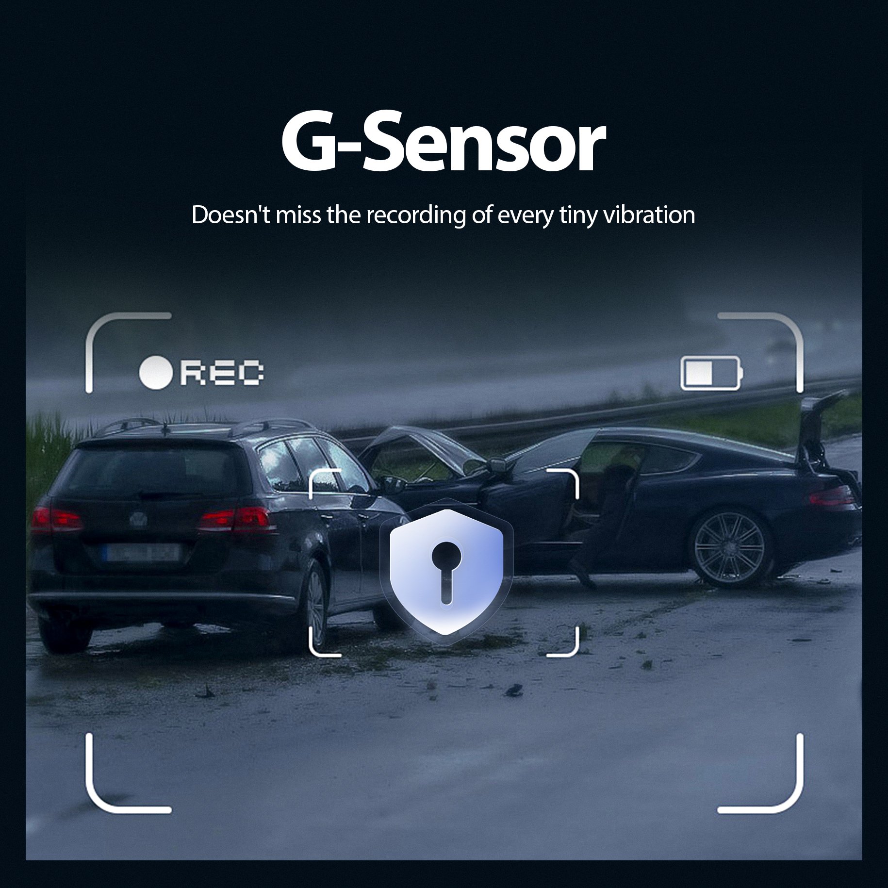 Mini Vehicle Camera with 4K UHD Resolution Straight Night Vision GPS Support G Sensor for Car Security Recording Function
