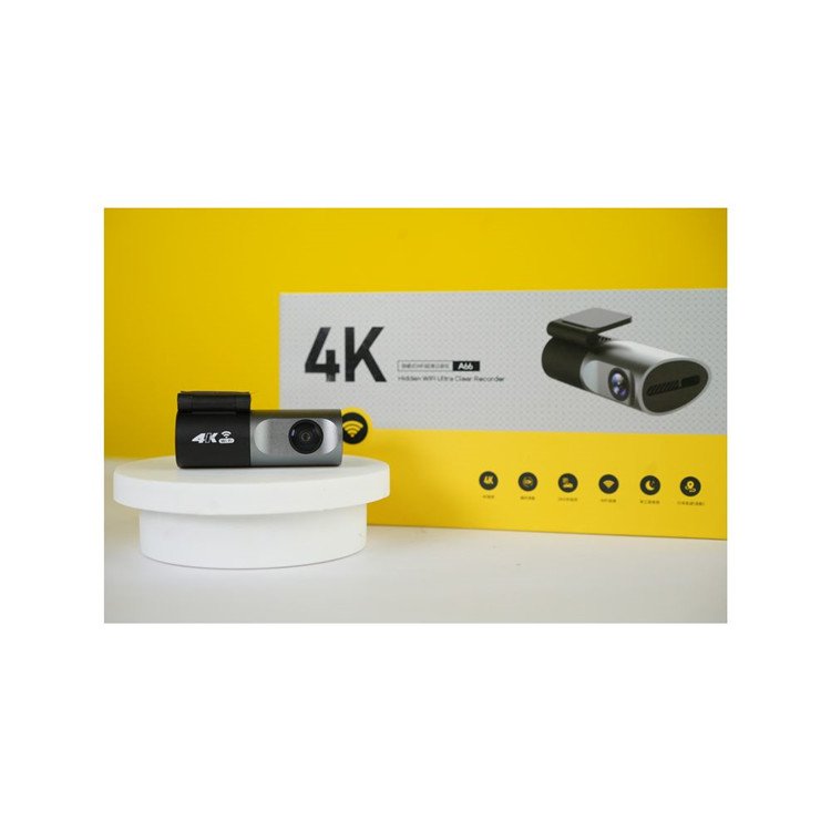 Mini Vehicle Camera with 4K UHD Resolution Straight Night Vision GPS Support G Sensor for Car Security Recording Function