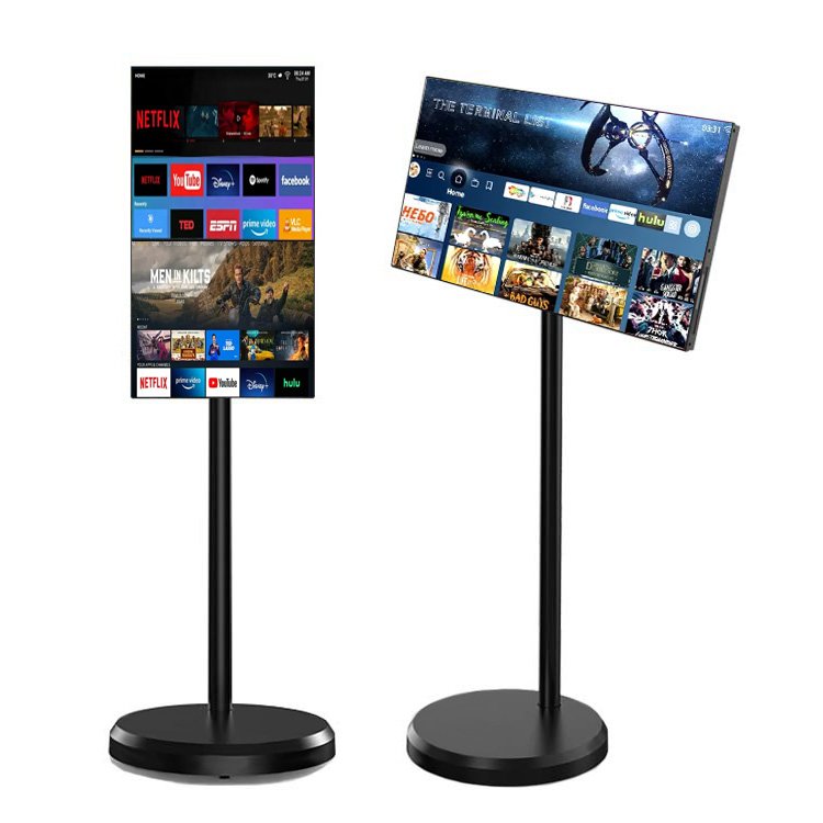 Family Must Have Mobile Tv Wireless Wifi Rollable Jcpc Bestietv 21.5 Inch mobile Portable tablet Smart touch screen Tv