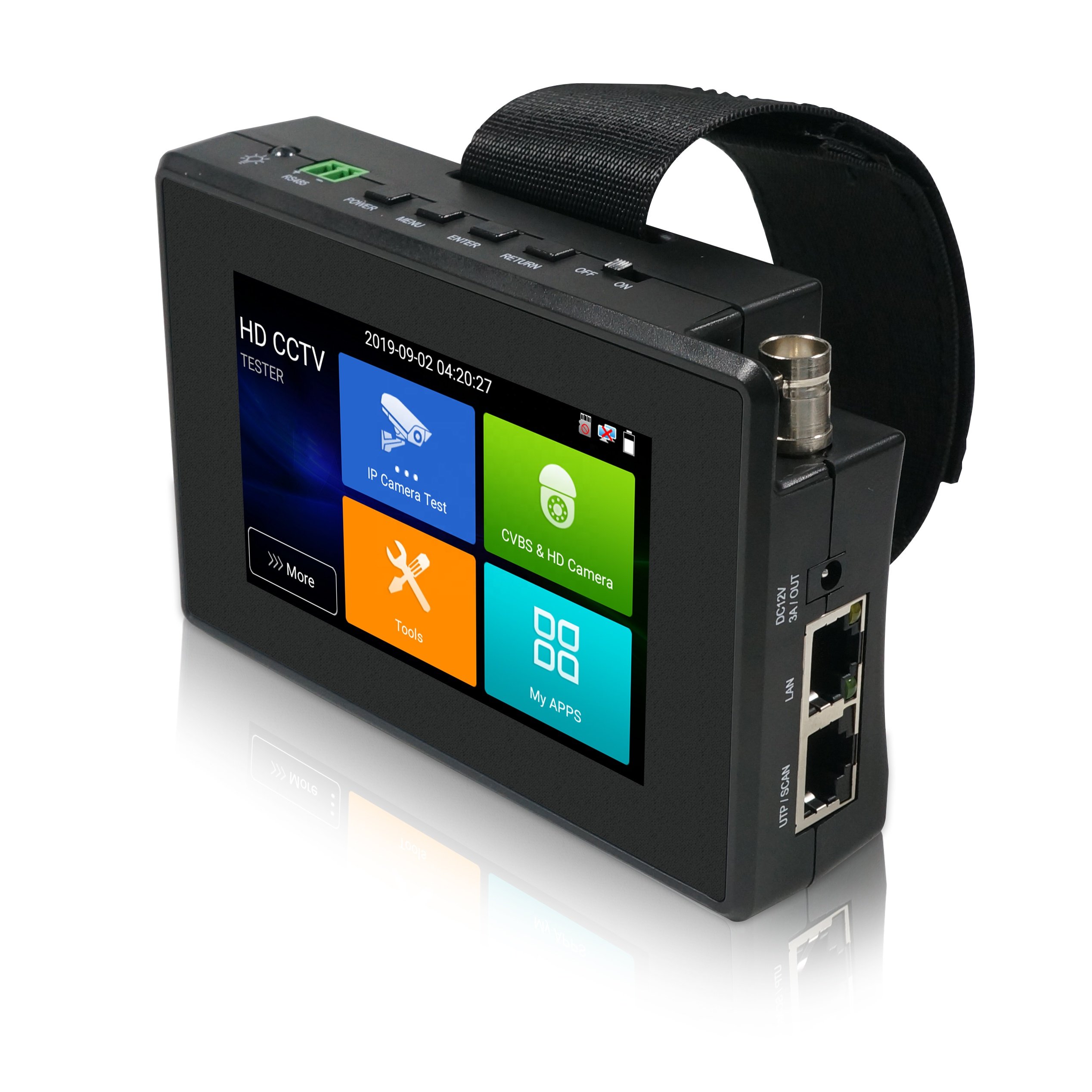 multi-function 4 inch WIFI IPS touch screen 800*480 resolution 8MP TVI 4MP CVI 5MP AHD camera CCTV Tester Monitor