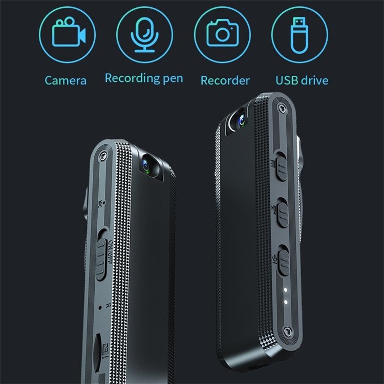 HOT 1080P Mini Portable Wearable Body Camera 180 Rotation with LED Light Support Night Vision Shot and Audio Recording