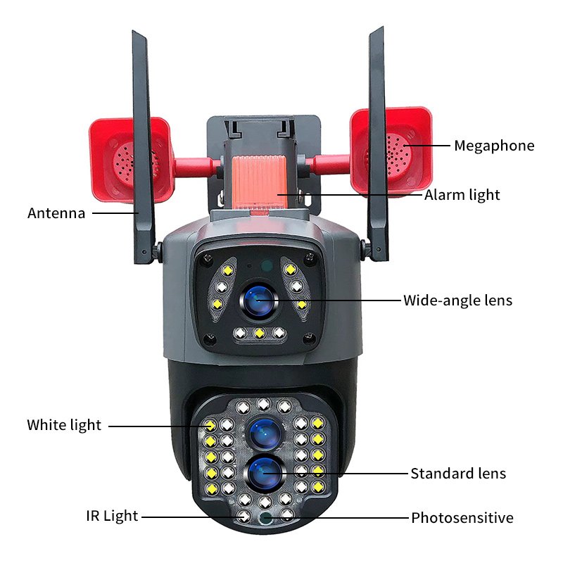 New arrival Wireless Security Monitor Home AI Network Smart IP Ptz Camera IR Night vision Security Wifi V380 Camera