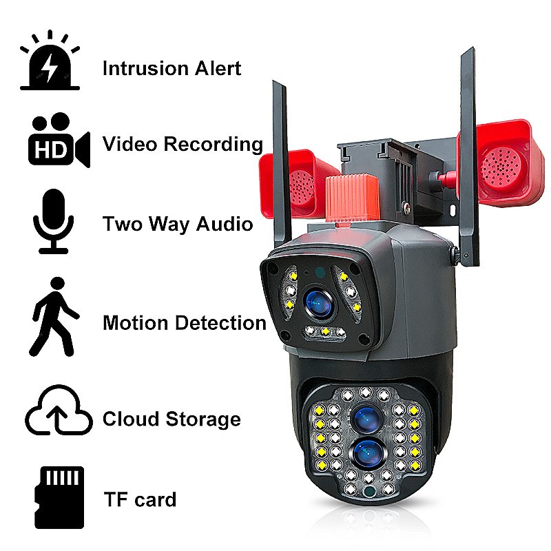 New arrival Wireless Security Monitor Home AI Network Smart IP Ptz Camera IR Night vision Security Wifi V380 Camera