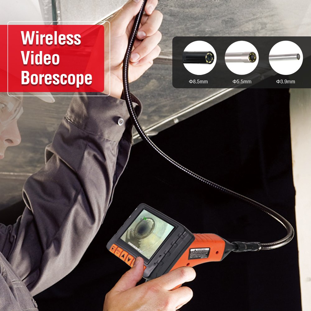 20M cable Underwater well borehole inspection camera endoscope Pipe Inspect Borescope underwater mini camera car inspect tools