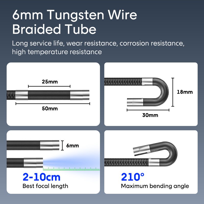 S50 Analog camera High Resolution Camera Portable Inspection Video Bore scope With 4-Way Articulating Endoscope